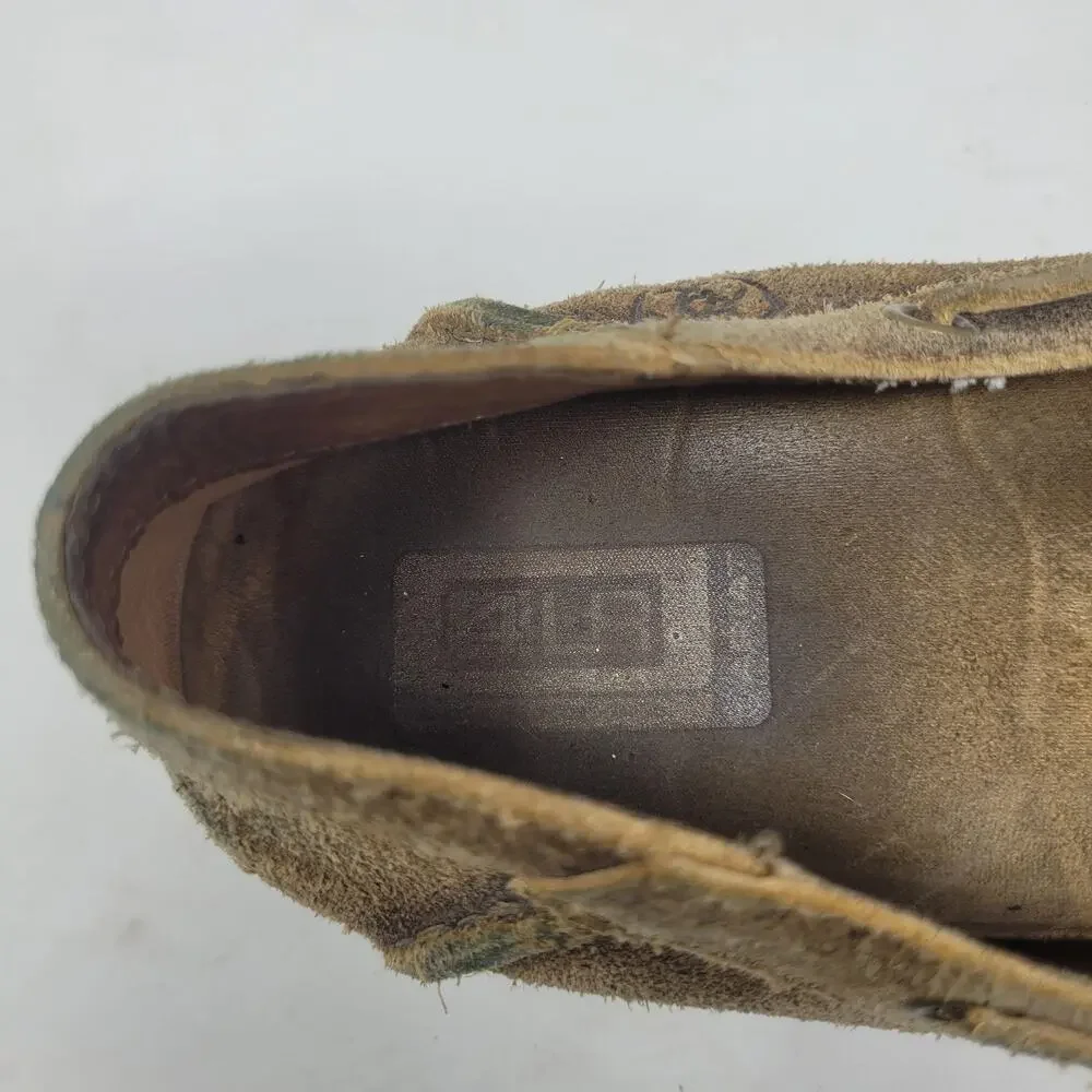 Ariat Shoes Men 10.5 Brown Slip On Loafers Distressed Suede Advanced Cushioning - Picture 10 of 12